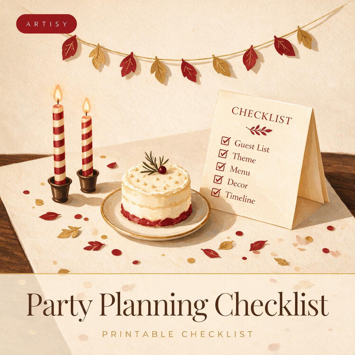 Party Planning Checklist